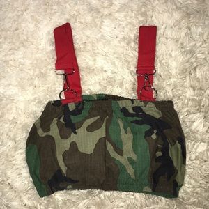 LF Furst of a Kind Vintage Camo Crop Top